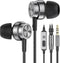 Wired Earbuds with Microphone, in Ear Headphones with Heavy Bass &Noise Isolation, High Sound Quality in-Ear Earphones Compatible with Samsung, Ta...
