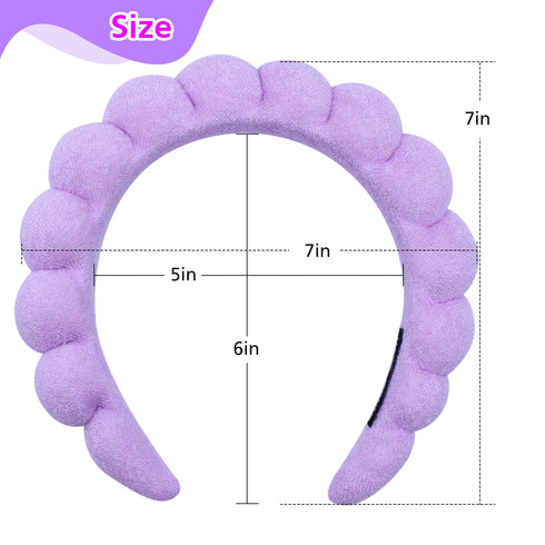 14 Knots Upgraded Spa Headband,Makeup Headband,Headband For Washing Face,Skincare Headbands,Headbands For Women Non Slip, Bubble Headband,Home Lif...