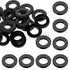 30 PCS Rubber Washers Seals Shower Hose Washers 1/2 Inch Black Flat Rubber Washers Assortment Kit Tap Sealing Rings Rubber Hose Washer for Hose Co...