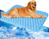 Dog Cooling Mat,Non-Toxic Cooling Pad & Easy Clean,Foldable Pet Cooling Mat,Portable Pet Cooling Mat for Outdoor, Materials Safe, Easy Carry (Blue...
