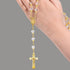 10Pcs Metal Saint Benedict Medals Cross Charm Rosary Center INRI Crucifix Pendant Beads DIY Catholic Jewelry Gifts Necklace Keychain for Men Women...