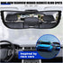 Car Wide-Angle Rearview Mirror, Thickened Anti-glare HD Car Rear View Mirror, Clear Tint Convex Mirror with Personalized Angel Design, Fits Most C...