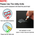 White Charcoal Pencils Drawing Set, Professional 6-Piece Sketch, Highlight, Shading, Blending Set for Beginners & Artists...