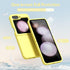 oakxco for Samsung Galaxy Z Flip 6 Phone Case Liquid Silicone, Thin Slim Soft Rubber Gel TPU Plain Simple Cover for Women Girl Cute, Matte Solid C...