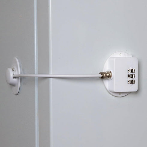 Refrigerator Lock Strong Adhesive Combination Fridge Door Lock with Code, Child Proof Freezer Cooler Door Lock, Child Baby Safety File Drawer Lock...