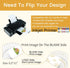TranSmile PU-Heat Transfer Paper for T Shirts (50 Sheets, 8.5 x 11'') Printable Heat Transfer Vinyl for White Fabrics Iron on Transfers for Inkjet...