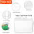 BTSKY 1 Pack 4 x 6 inch Index Card Box - Index Card Holder Notecard Box Recipe Card Box Plastic Storage Organizer for Filling Index Cards , Note c...