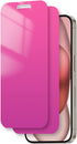 Compatible With iPhone 15/14 pro Privacy Screen Protector 6.1 Inch Anti Blue Light for iPhone15 Tempered Glass 28° Rose red Gradient Anti-Spy Easy...