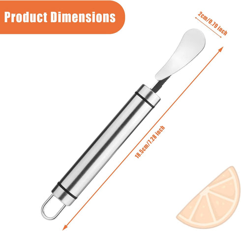 Stainless Steel Orange Peeler, Citrus Peeler Tool Easy to Peel Orange Peeler Cutter with Hanging Loop Orange Peeler Gadget Fruit Peeler Utensils f...