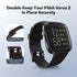2 Pack Waterproof Bands Compatible with Fitbit Versa 2 Bands for Women Men, Classic Soft Sports Replacement Wristbands for Fitbit Versa 2/Versa Li...