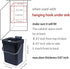 Compost Caddy, Mini Countertop Trash Can, Compact Waste Basket Garbage Can, Compost Caddy Small Trash Bin with Lid for Desk/Office/Kitchen, 3L/0.8...