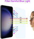 2 pack Anti Blue Light Tempered Glass Screen Protector Compatible with Samsung Galaxy S23.Eye Protection Tempered Glass Film,No Bubbles,9H Hardnes...
