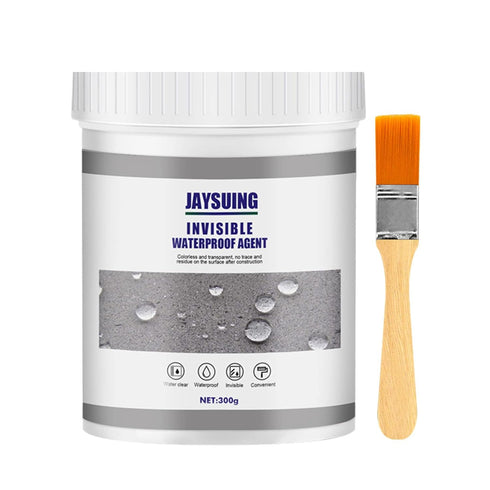 Invisible Waterproof Agent, 300g Waterproof Insulating Sealant with Brush, Super Strong Bonding Sealant Invisible Waterproof Anti-Leakage Agent Us...
