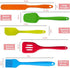 5Pcs Silicone Spatula Set Colorful Mini Spatulas - 480°F Heat Resistant Nonstick Versatile Kitchen Utensil Set for Baking, Mixing, Cooking, Dishwa...