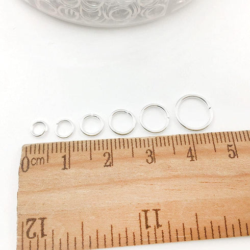 1500Pcs Mixed 6 Sizes Open Jump Rings,4mm 5mm 6mm 7mm 8mm 10mm Jump Ring Jewelry Keychain for Jewelry Making Accessories with 1Pcs Jump Ring Open/...