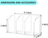 Acrylic Pen Holder Box 3 Compartments, Clear Pencil Storage Organizer for Desk or Wall, Acrylic Organizer Holder for Pens, Office Desk Accessories...