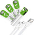 Rechargeable AAA Batteries 1.5V 550mWh USB Lithium ion Rechargeable AAA Battery with USB Type C Charging Cable, High Capacity Fast Charge, 1200 Cy...