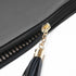 Makeup Bag for Purse,Set of 2 Leather Zipper Makeup Pouch with Makeup Brush Bag Cute Makeup Bags for Women Travel (Black)...