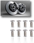 8-Pack Screw For Rotor Brake Disc Retaining, Retaining Hardware Bolts Screw Kit, Compatible With Honda, Acura, Hyundai and Kia Models, Stainless S...
