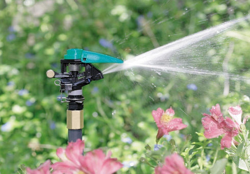 Rain Bird P5-R PLUS Plastic Impact Sprinkler with Nozzle Set, Adjustable 20° - 360° Pattern, 24' - 45' Spray Distance...