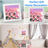 ZRIZQ Paint by Numbers for Adults Beginner Kids Ages 6-8-12 with Wooden Frame,Easy Paint by Numbers for Gift Home Decoration 8x8 Inch(Flowers 8)...