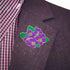 African Black Lady Social Floral Violet Pin Purple Flower Brooch Women Jewelry Gifts...