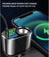 4 Ports Fast Car Charger Cigarette Lighter Splitter with LED Voltmeter,QC3.0+PD 30W for Most Phones GPS Dash Cam,Universal 12V/24V Cigarette Light...