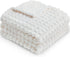 HOMRITAR Baby Blanket for Boys Girls Fleece Super Soft Plush Fuzzy Cozy Toddler Blanket with Square 3D Jacquard Grid Design Luxury Lightweight Bed...