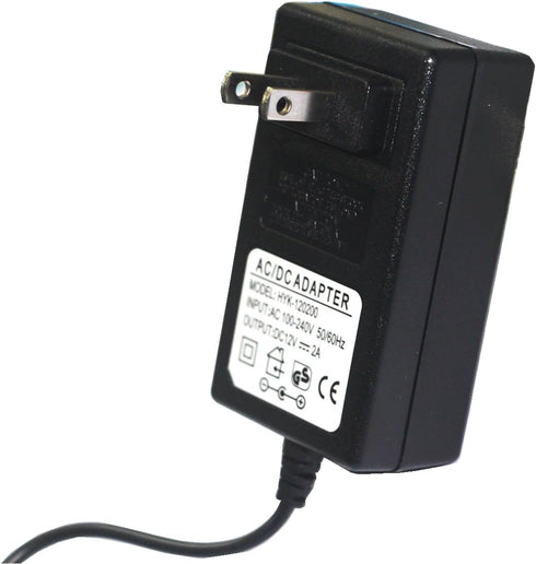 DC 12V 2A Power Supply Adapter, AC 100-240V to DC 12Volt Transformers, Switching Power Source Adaptor for 12V 3528/5050 LED Strip Lights String, 2...