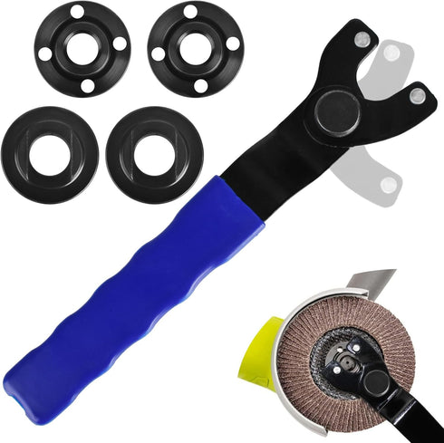 5-Pack Adjustable Angle Grinder Wrench and Grinder Flange Nut Universal Adjustable Angle Grinder Wrench Angle Grinder Nut and Pin Spanner Compatib...