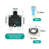 Create idea 10Pcs 5 Sizes Thermal Circuit Breaker with Quick Connect Terminals and Button Caps Assortment Kit Push Button Manual Reset for Switch ...