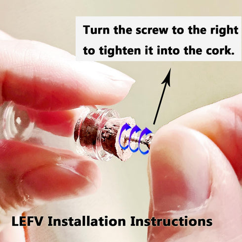 LEFV 50 Mini Glass Bottles 1-inch Message Treasure Charm Pendant Kit Makes Bottle Pendants 1ml Clear Vials with Corks & 50pcs Eye Screws - Miniatu...
