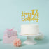 Gold Glitter Happy 17th Birthday Cake Topper - 17 Cake Topper - 17th Birthday Party Supplies - 17th Birthday Party Decorations...