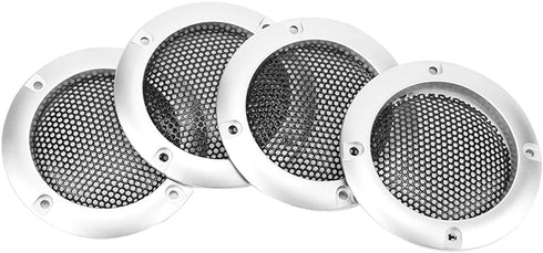 4pcs 2inch Car Speaker Grill,Speaker Grill Covers,Audio Speaker Grille Protective Decorative Audio Speaker Mesh Grille ABS Plastic Frame with Meta...