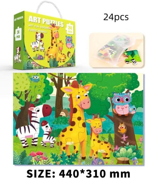 Jigsaw Puzzle for Kids, 24 Pieces, Toddler Learning Educational Toys, Children Gifts for 3 4 5 6 Year Old Boys Girls, Jigsaw Puzzles for Kids (For...