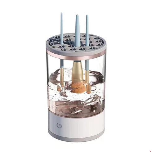 Electric Makeup Brush Cleaner, Makeup Brush Cleaning Machine, Makeup Brush Cleaner, Automatic Rotating Makeup Brush Cleaner For Various Makeup Bru...