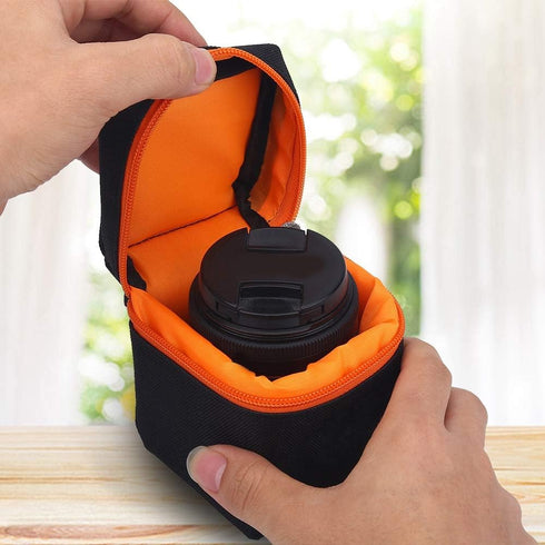 GOWENIC Camera Lens Case,Camera Lens Bag Pouch,Padded Thick Camera Lens Bag Shockproof Protective Pouch Case,Camera Lens Protector for DSLR Camera...