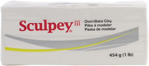 Sculpey Iii Polymer Clay 1lb-White...