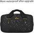 14 Inch Small Tool Bag,Wide Mouth Tool Tote Bag,Waterproof Tool Organizer Bag,Electricians Repairman Tools Tote Bag Double Fabric Storage Bag (Bla...