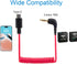 USB C to 3.5mm Cable for RODE Wireless Go II, Coiled Right Angle TRS Male DAC AUX Adapter Audio Cord Compatible with iPhone 15 Pro Max Plus, Galax...