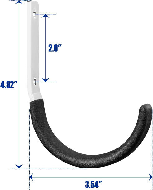 Heavy Duty Steel Garage Hooks,Garage Storage Utility Hooks,Heavy Duty Garage Garden Tool Organizer,Steel Wall Mount Hooks, Garden Hose Hanger, Sma...