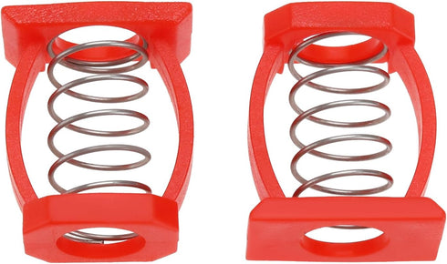 2PCS C Buckle Springs Bicycle Hinge Clip Bicycle Limit Hinge Clamp Compatible with Brompton Folding Bike Red C Shaped Clip Bike Accessories, 18.5x...