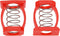 2PCS C Buckle Springs Bicycle Hinge Clip Bicycle Limit Hinge Clamp Compatible with Brompton Folding Bike Red C Shaped Clip Bike Accessories, 18.5x...