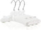 HANGERWORLD Pack of 3 Small Kids Satin Padded Hangers - 11.8inch Soft White Infant, Toddler and Baby Hangers for Nursery Closet...