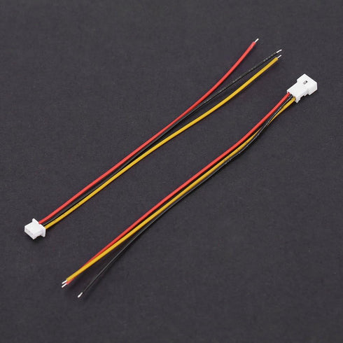 JST Angle Connectors,1.25MM 2-Pin / 3-Pin Male Female Connector Plug with Wires Cables,Pack of 20 (3 Pin)...