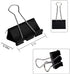 Black Binder Clips, 72 Pack, 1 Inch, Standard 25mm Clamps, Black, Medium Clips, Medium Binder Paper Clips, Medium Size, Medium Paper Clips, Office...