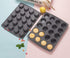Webake Mini Muffin Cupcake Tin Pan Silicone Non-stick Baking Mold for Mini Pie, Quiche, Tartlet, Mini Muffin Top, Keto Fat Bomb, Pack of 2...