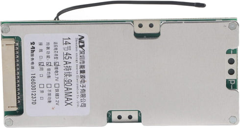 Walfront 14S 45A Lithium Battery Charging Board - White Micro USB Charger Module...