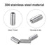 uxcell 120Pcs Hex Socket Grub Screw, M2.5x6mm 304 Stainless Steel Head Socket Set Screws Flat Point Grub Bolt for Door Handles, Light Fixture Repa...