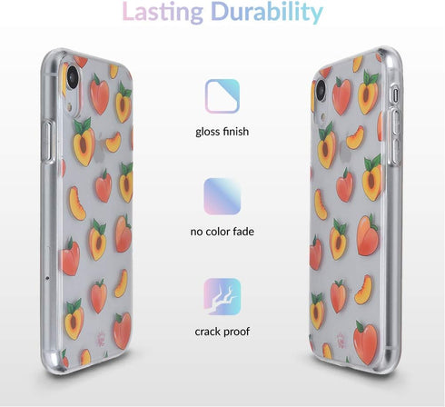 Velvet Caviar Compatible with iPhone XR Case Peach for Girls & Women - Cute Clear Protective Phone Cases (Peachy Orange)...